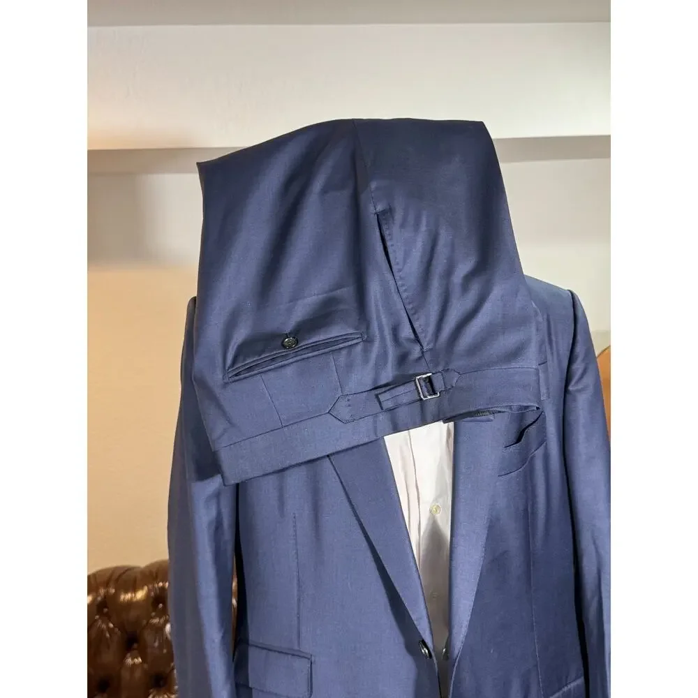 Tom Ford Navy Blue Wool 2Pc Suit O'Connor 56IT 46R US 40x28 Trousers Men's